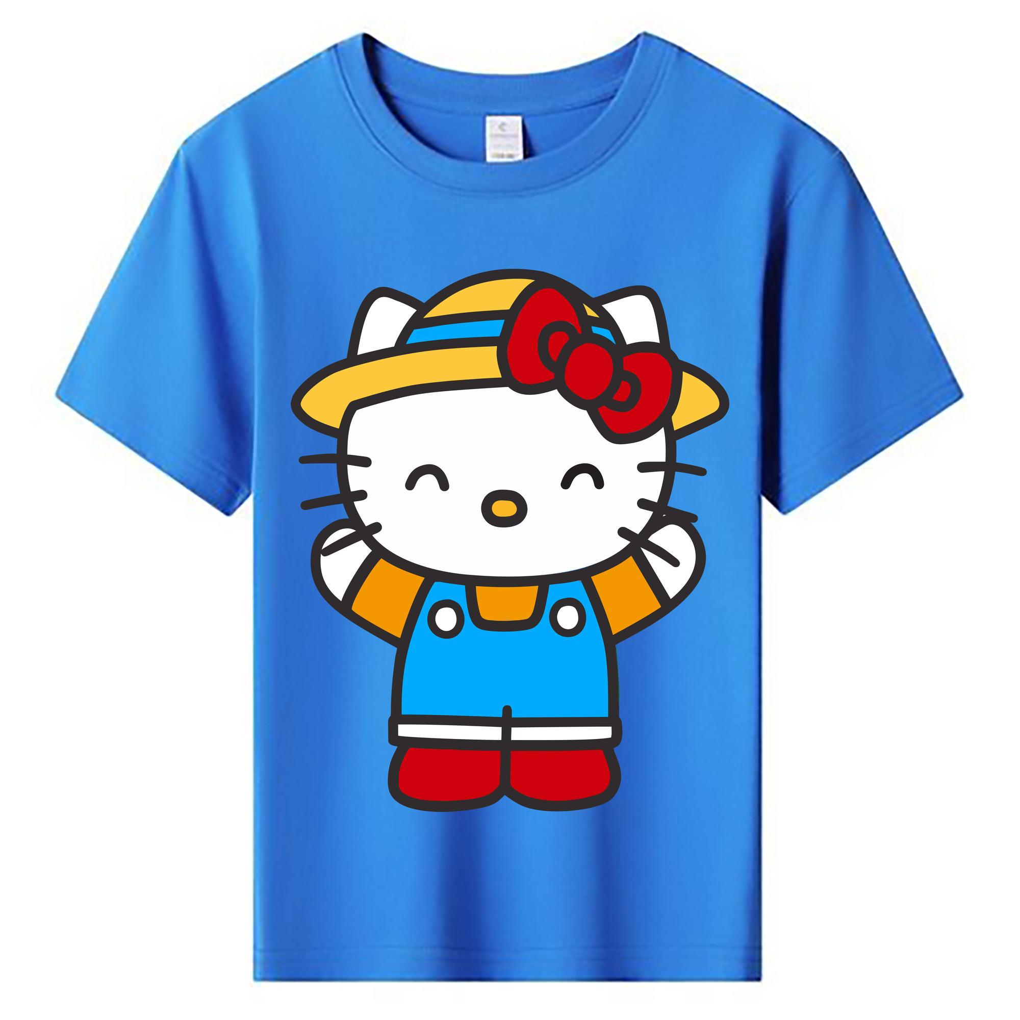 （画像用） Hello Kitty ハローキティ 綿100％キッズTシャツ（フロントプリント）